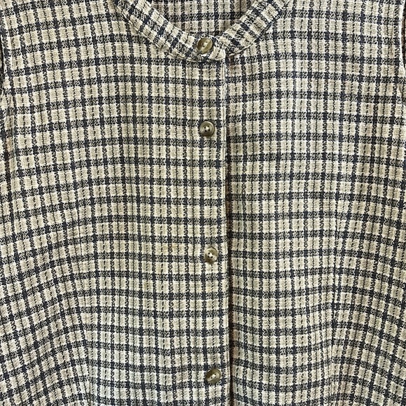 Vintage Columbia Cotton Plaid Button Down Vest - Size XL - Picture 3 of 6